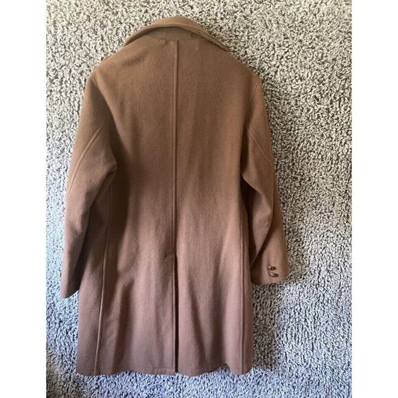 VTG 70’s John Weitz Harbor Master Tan Camel Trench Coat Wool LINED Jacket Sz40L - Picture 7 of 9